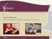 Tablet Screenshot of heilkunst-yoga.de